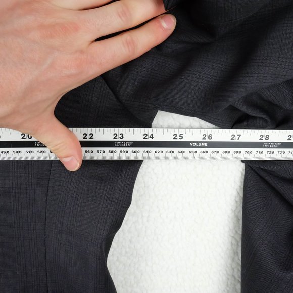 Joseph Abboud Blazer Jacket Mens 48R Black Check Super 120s Wool Slim Fit - Picture 8 of 16